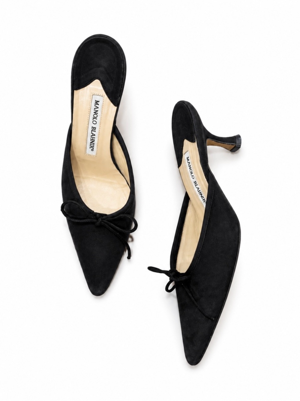 Authentic Manolo Blahnik kitten heels